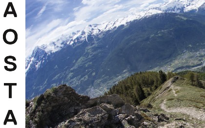 Up/Down: Aosta, achterkant van de Mont Blanc